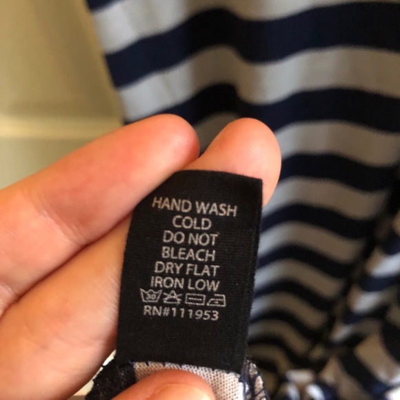 Active Basic Navy/Gray Stripe Maxi Dress - Picture 6 of 6